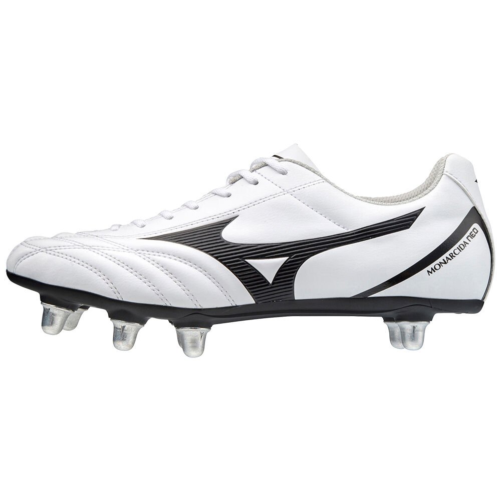 Womens Mizuno Monarcida Neo Rugby SI Rugby Boots White/Black/Red Philippines (SUWOAP917)